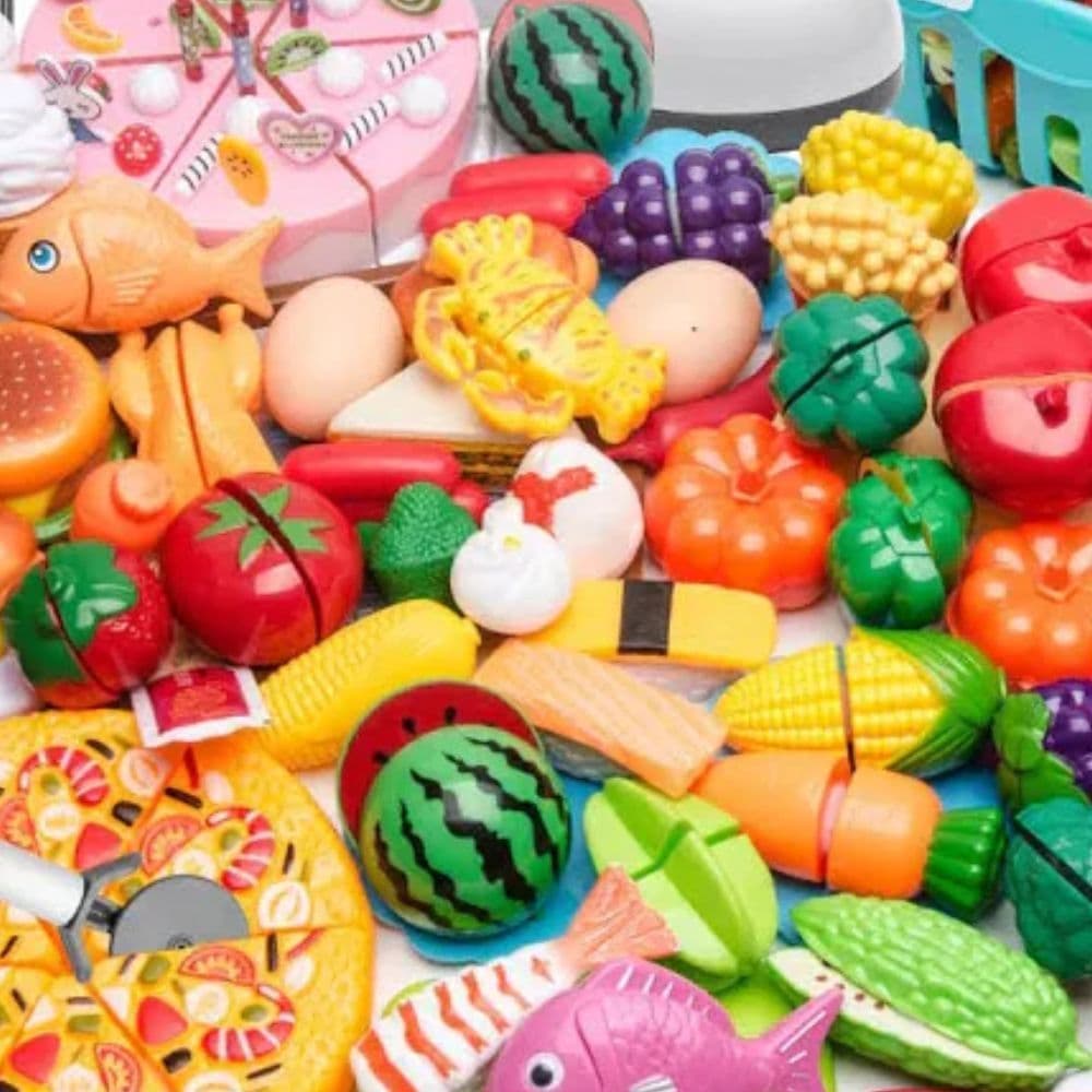 Cozinha Frutas Legumes Crec Brinquedo de Cortar Comidinha Faz de Conta Frutas Dutoys