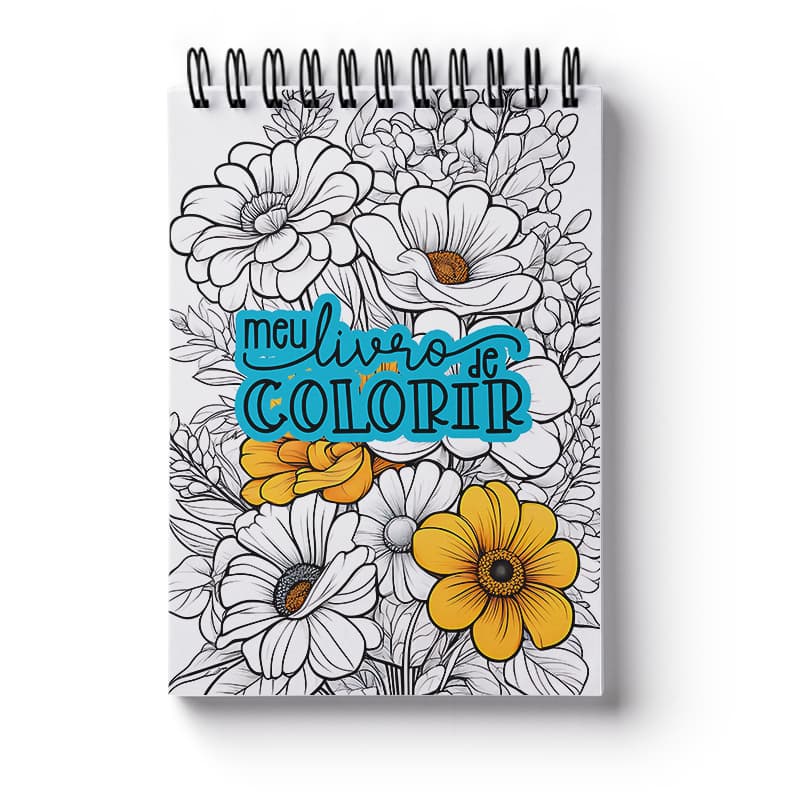 Livro de Colorir Com Guia de Cores Adulto