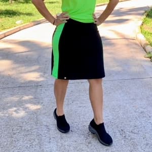 SAIA SHORTS FITNESS EVANGELICO FAIXA VERDE NEON COM BOLSO EMBUTIDO