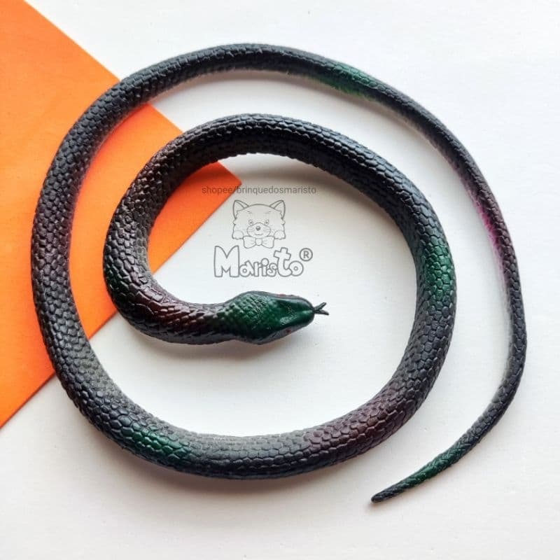 Kit 2 Mini Brinquedos Cobras Animal Bichinho Emborrachado