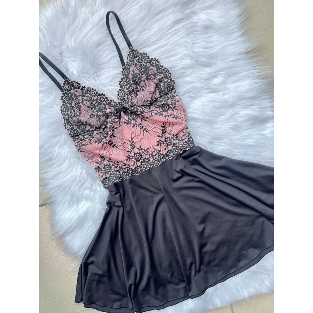 Mit Lingerie Vestido Feminino De Dormir Camisola Sensual De Renda Sem Bojo