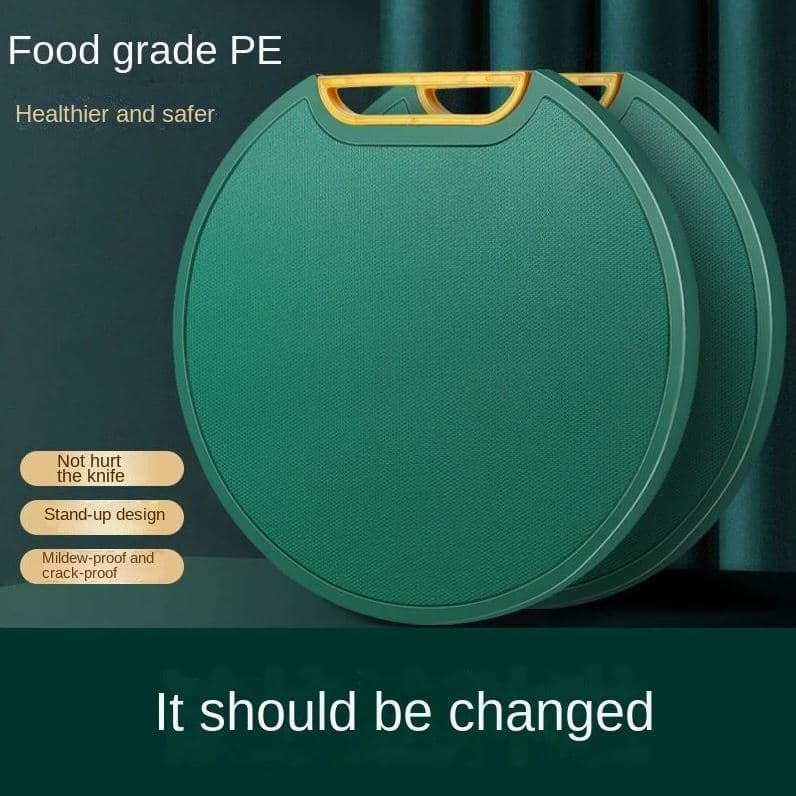 Tábua De Corte Verde Antibacteriana À Prova De Mofo Com Suporte Em Pé Para Cozinha Fruta Carne