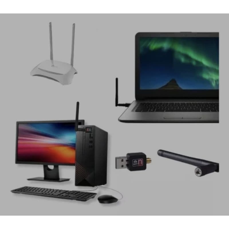 Antena Receptor Wifi Usb 2.0 Para Pc Notebook S/fio