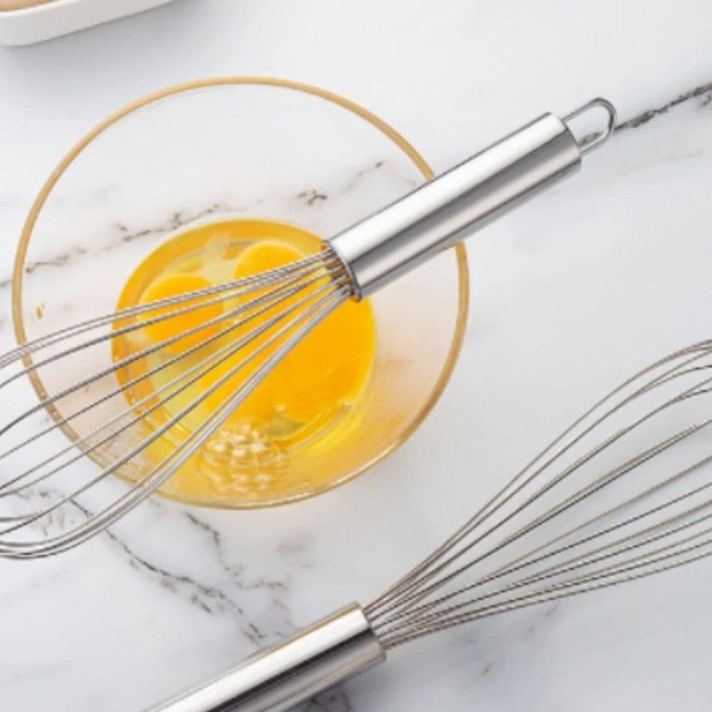 Batedor De Ovos / Fue Massas Bolo em Inox - 25cm e 29cm MIMI