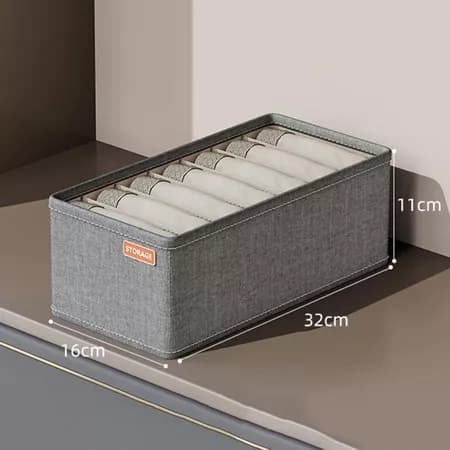 Caixa Organizadora para Roupas Íntimas e Meias Praticidade e Economia de Espaço para Guarda-Roupas
