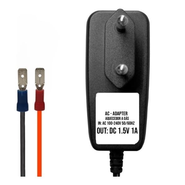 Fonte 1.5V 1a Para Aquecedores A Gás 1,5v Eliminador De Pilhas 1.5VDC 1A