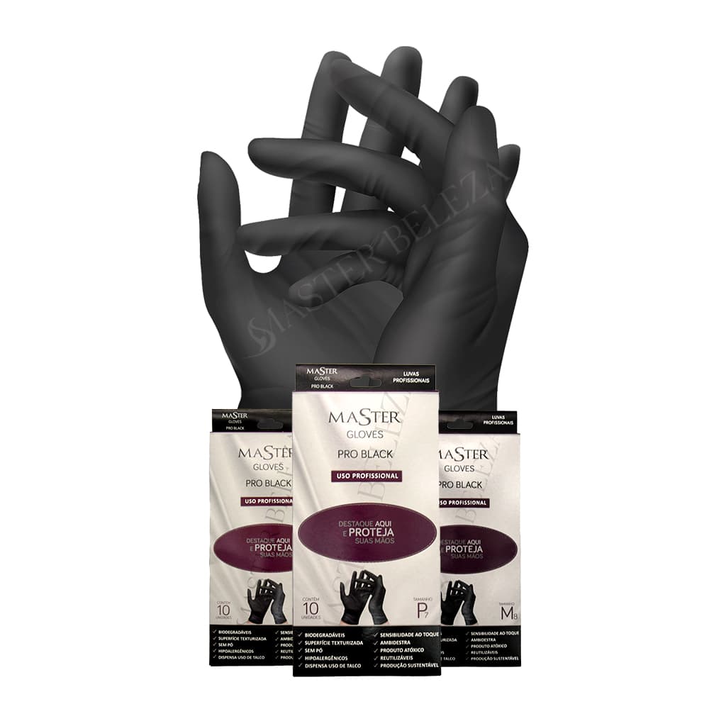 Luvas Latéx Master Gloves Pro Black