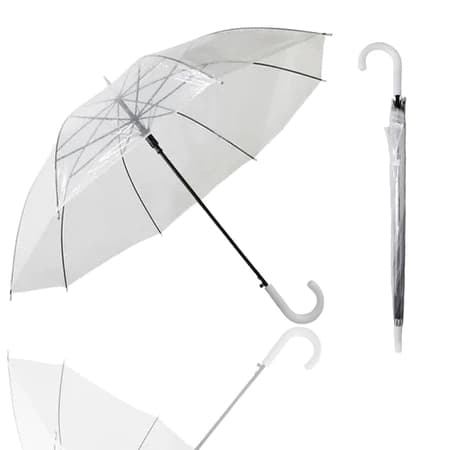 Guarda Chuva Transparente Sombrinha Resistente Bengala Automático