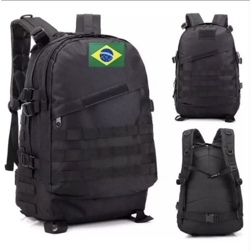Mochila 45L Tatica Militar Oxford 900D Reforçada impermeável porta notebook viagem