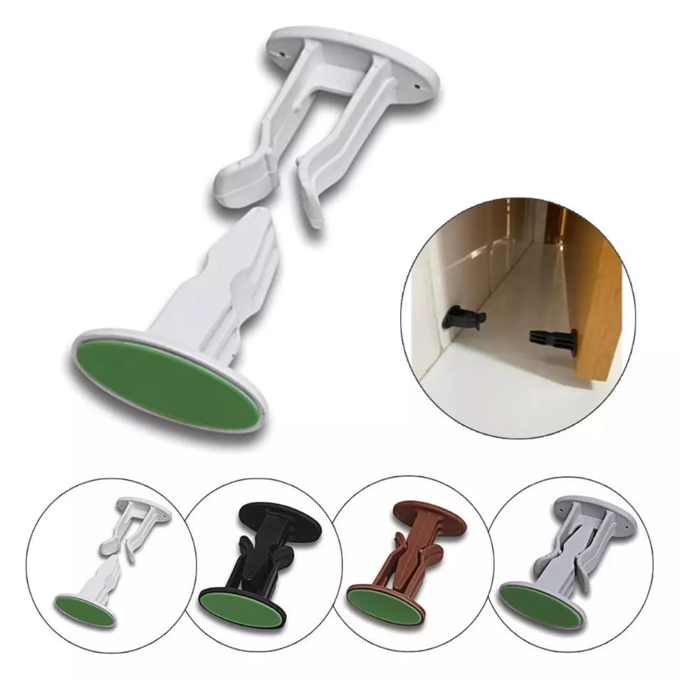 Trava Adesiva para Porta - Fixador Prático Segura Porta