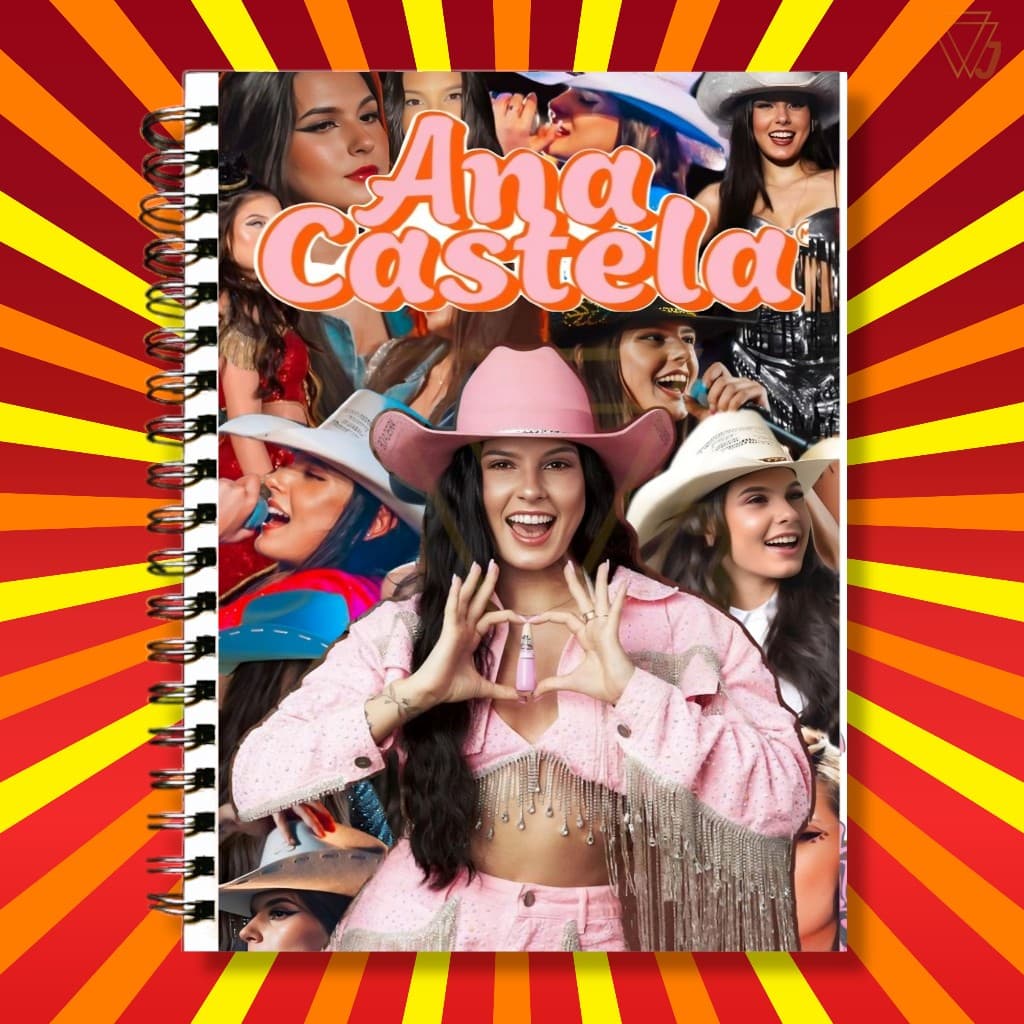 Adesivo Para Capa de Caderno Cantora Ana Castela Boiadeira Excelente Qualidade