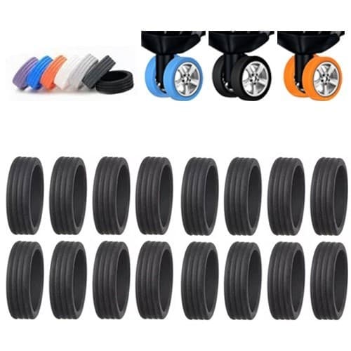 capa protetora roda rodinha mala bagagem silicone anti ruido