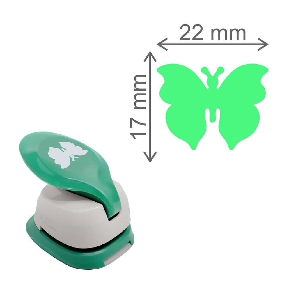 Furador Scrapbook Papel E Eva Jumbo - Borboleta 2,2cm - Toke e Crie