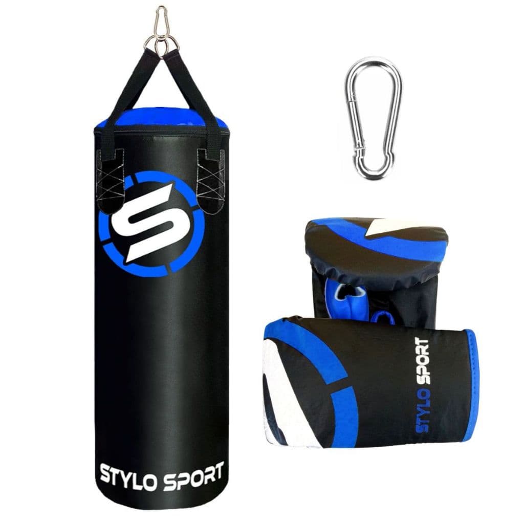 Saco De Boxe Pancada 90 x 100 Stylo Sport  + 1 Par Luva Bate Saco