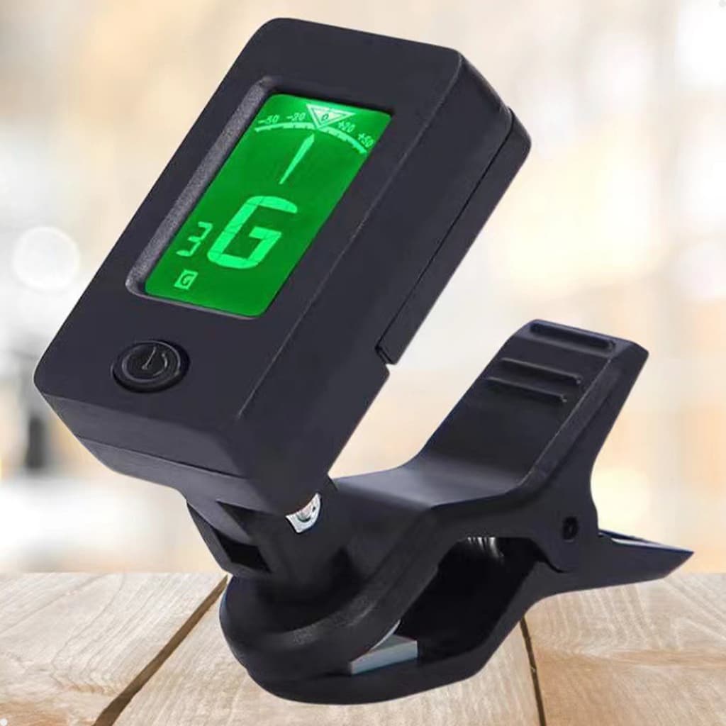 Afinador Digital Cromático Clip 360° para Violão Violino Guitarra Baixo Ukulele Cavaco