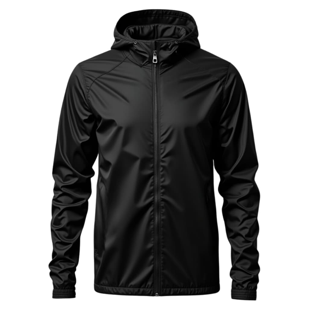 Jaqueta Casaco Corta Vento Masculino Preto Liso Academia Agasalho Premium com bolso