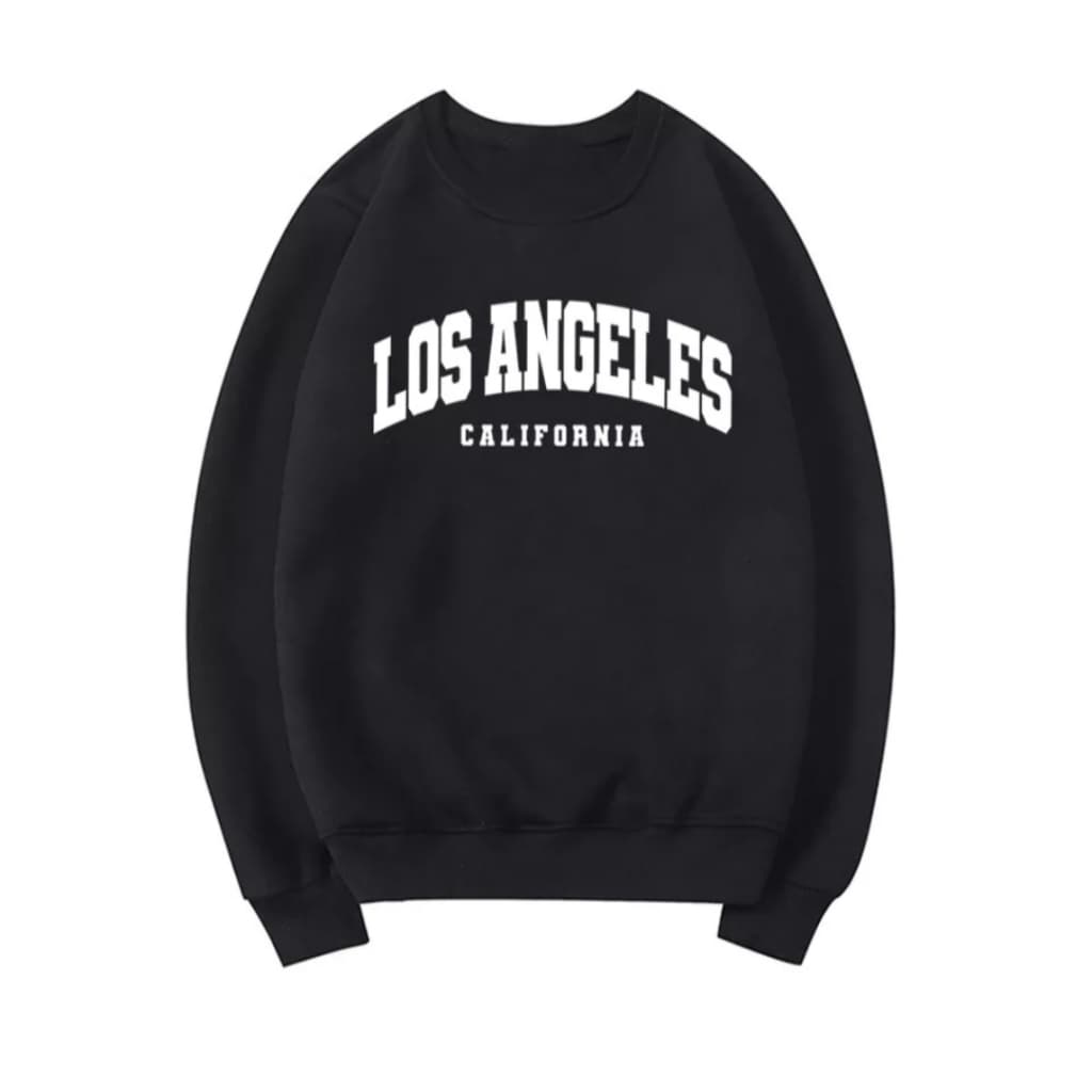 Moletom Los Angeles 3 Careca Gola Redonda Sueter Flanelado Masculino E Feminino