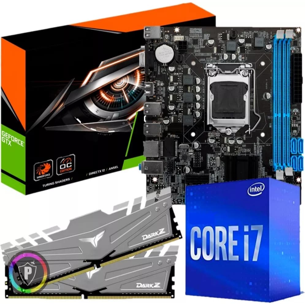 Kit Upgrade Gamer - Intel Core I7 3.6Ghz + Placa Mãe + GeForce 4GB + 16Gb Ram
