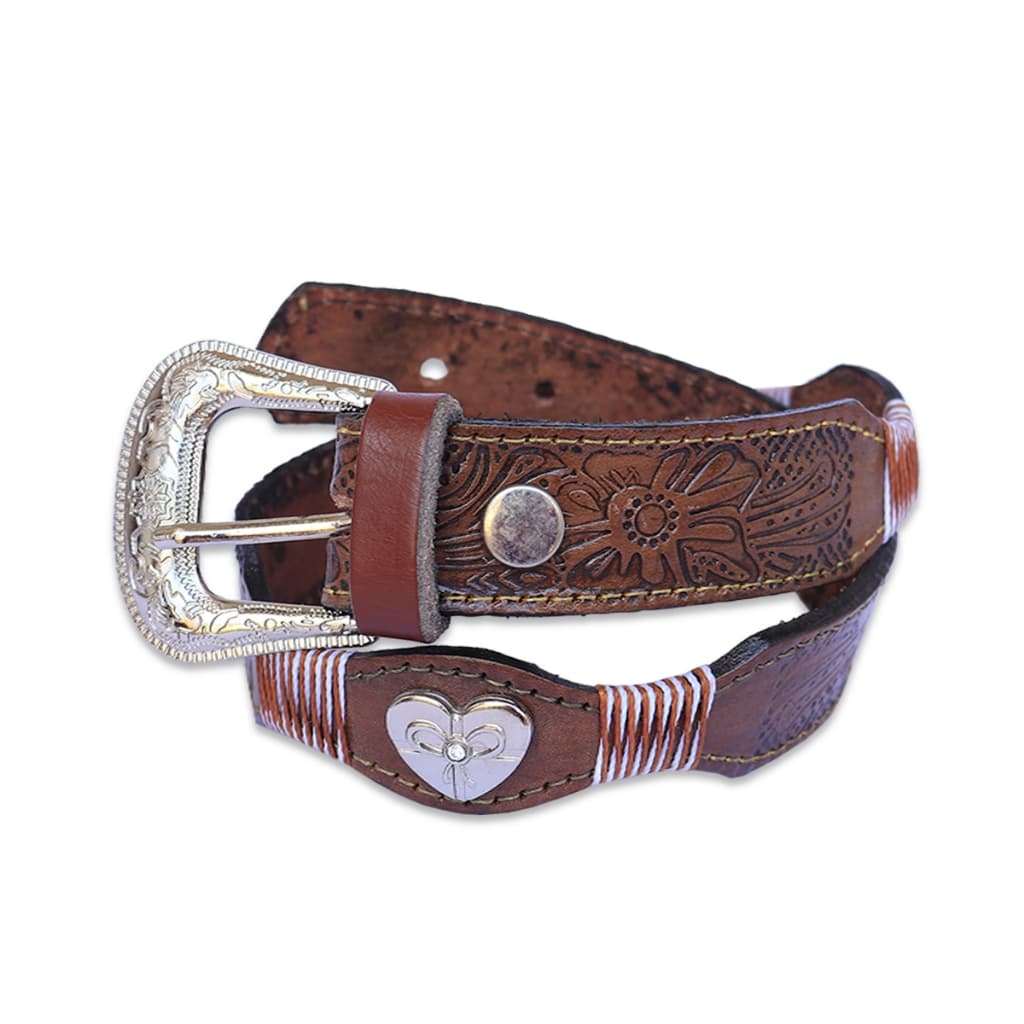 Cinto Country Cowgirl Infantil Feminino Coração Criança