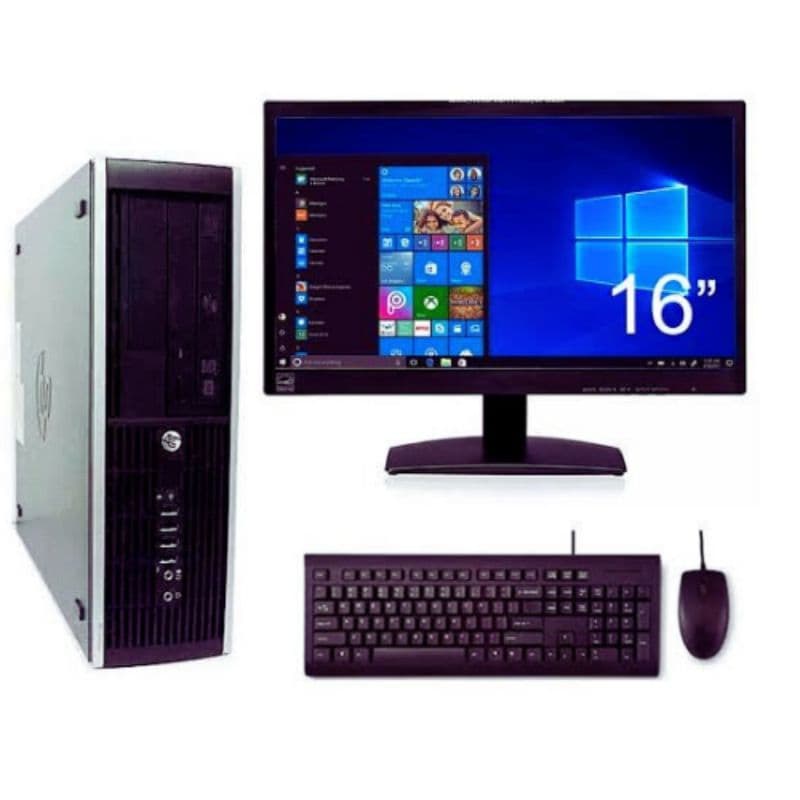 computador CPU Hp core 2 duo 4gb monitor 16 obs escolha variacao