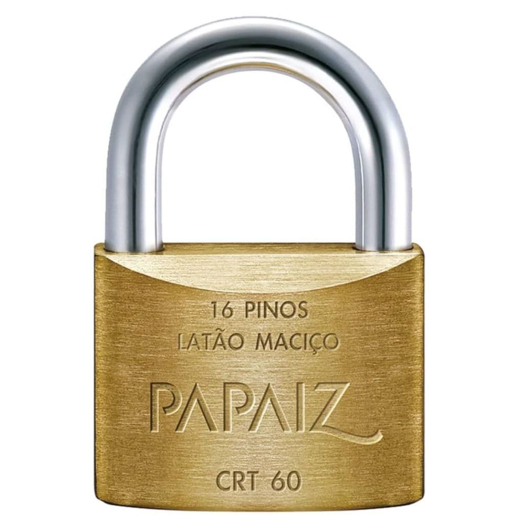 Cadeado Papaiz Original 20 25 30 35 40 45 e 50mm Linha Clássica. PAPAIZ
