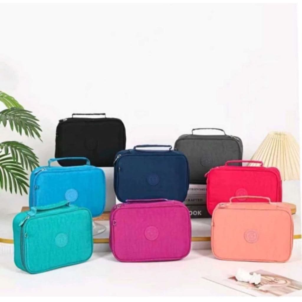 Estojo De Lápis Escolar Juvenil Box Jumbo Nylon Tactel Grande Com Divisória