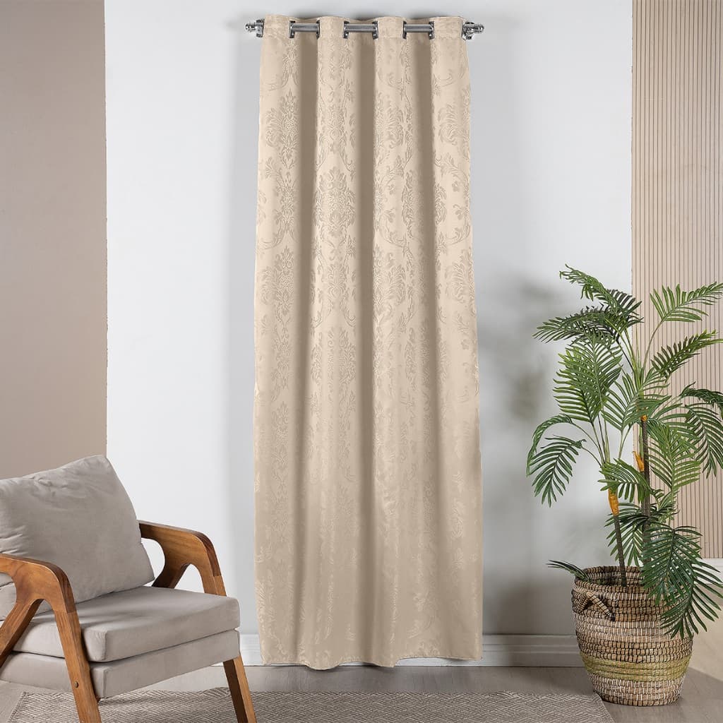Cortina Porta Jacquard C/Ilhos Sala Quarto e Cozinha 1,40mts X 2,20mts