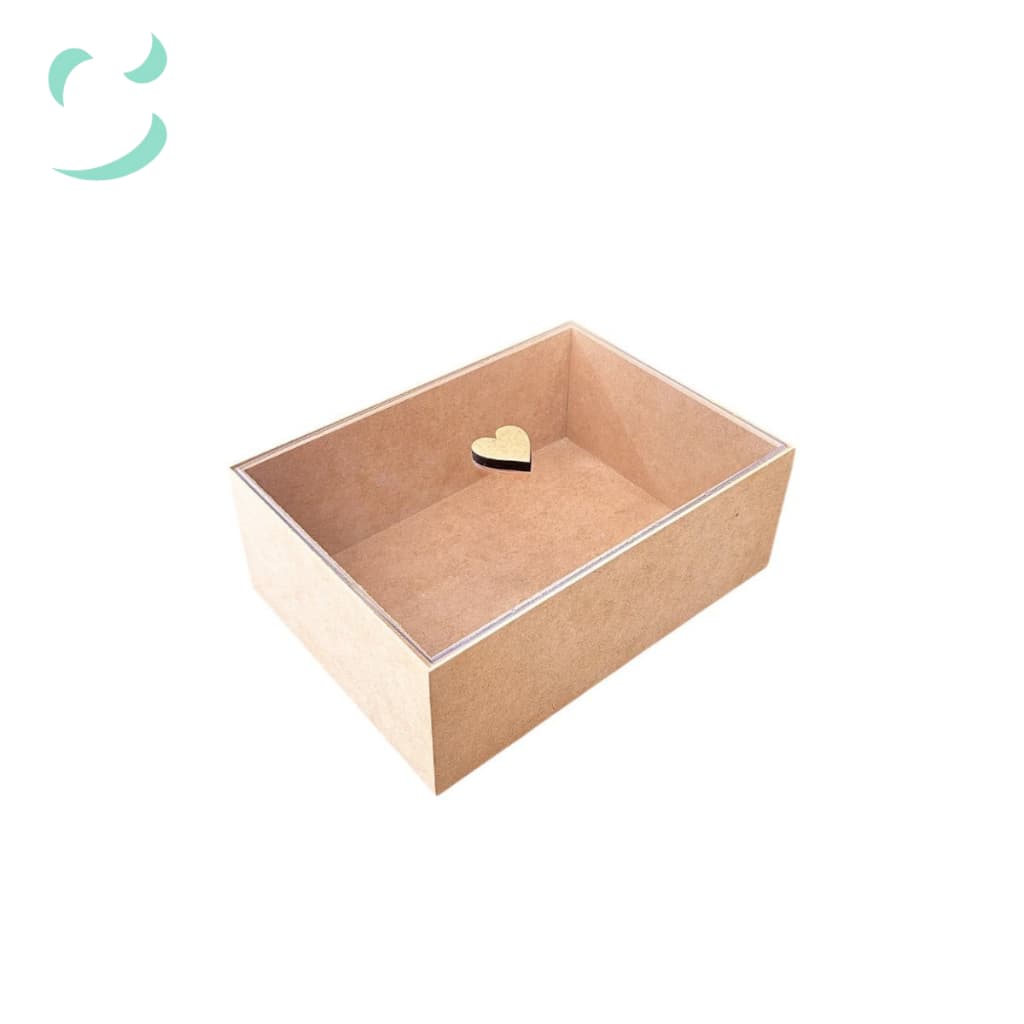 Caixa 22x16x8 em mdf cru com tampa de acrilico envio rapido oferta em ciaxas