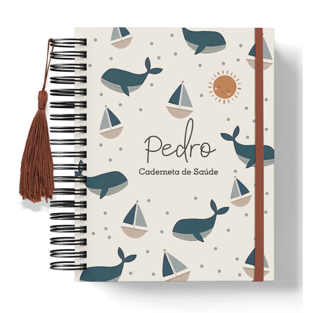 Caderneta de Vacinação Menino Capa Dura Personalizada
