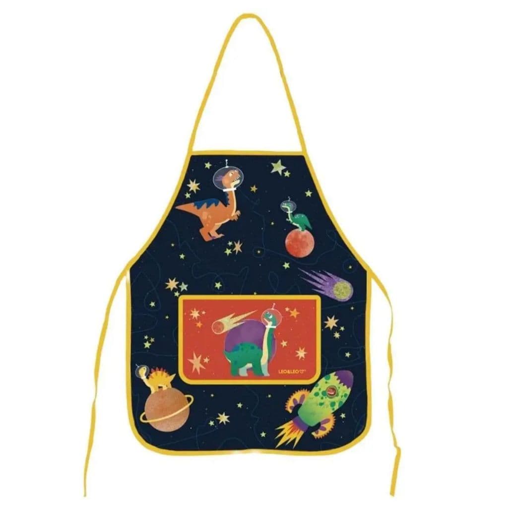 Avental Escolar Decorado Dino Infantil Leonora