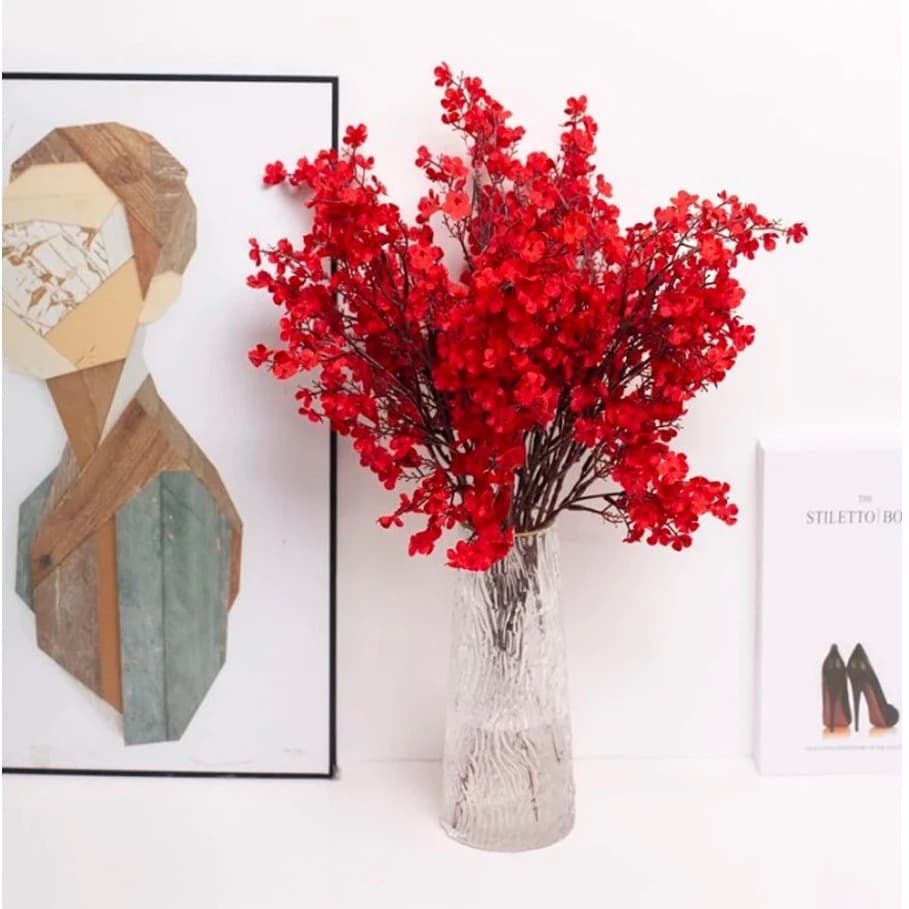 Ramo de Cerejeira Flores Artificial Floral Folhagem P/ Decoração Casamento, Arranjos, Decorar Festas - A503