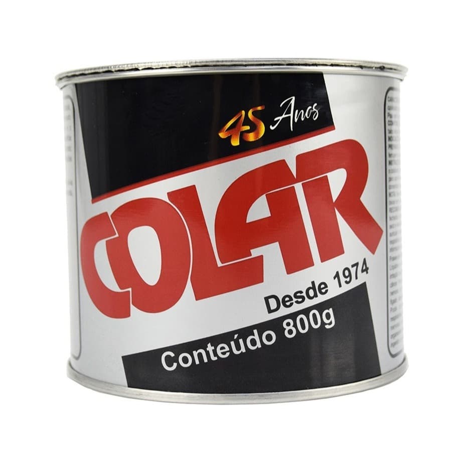 Kit 5 Unidades de Massa Plástica Colar Para Mármores Granitos Porcelanatos - Cores Diversas - 800g