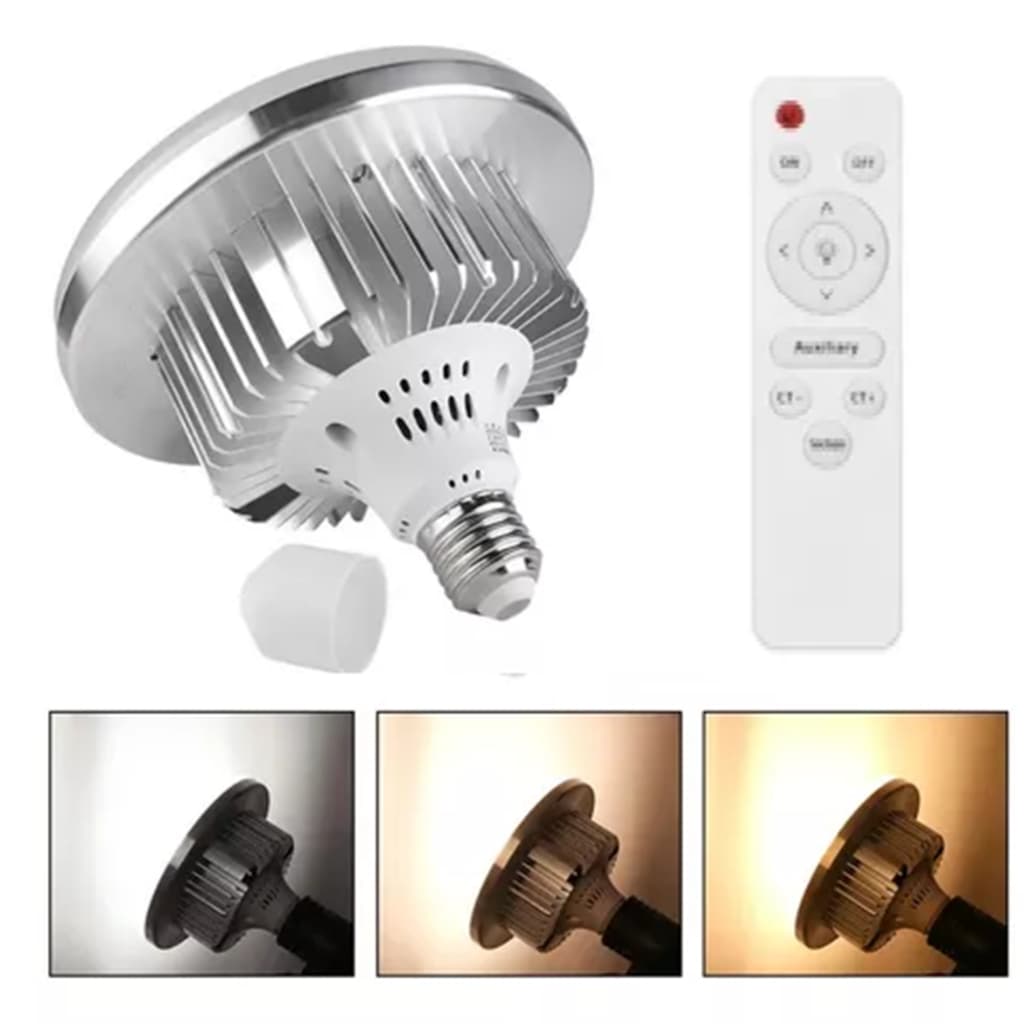 Lâmpada Led Bivolt 50w Bicolor 2700k-6500k P/ Softbox - E27