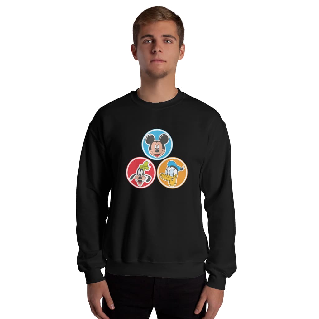 Moletom DISNEY Careca Gola Redonda Sueter Flanelado Masculino E Feminino