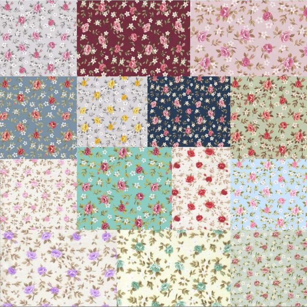 Estampado LÚCIA, Tecidos Caldeira TRICOLINE 100% ALGODÃO 50cm x 1,50m