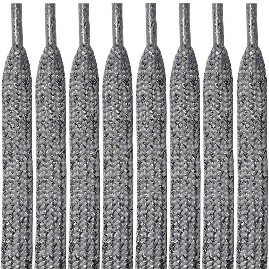 Cadarço Brilhante Feminino prata colorido Gritter Brilho