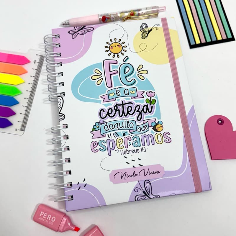 Devocional Feminino Teens Caderno Diário para Estudo Bíblico