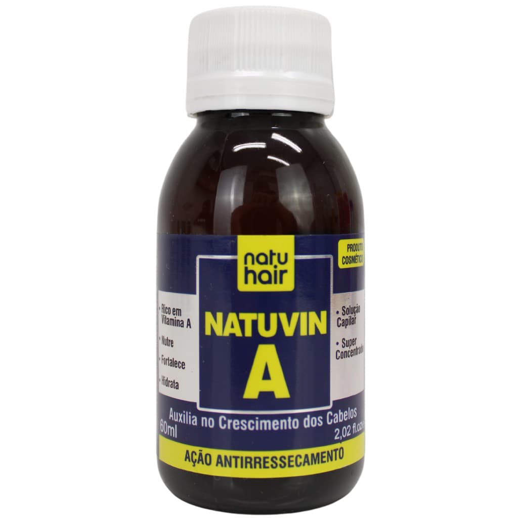 Solução Capilar NatuVin A NatuHair Super Crescimento Antiqueda Capilar Brilho Fortalecedor de fios