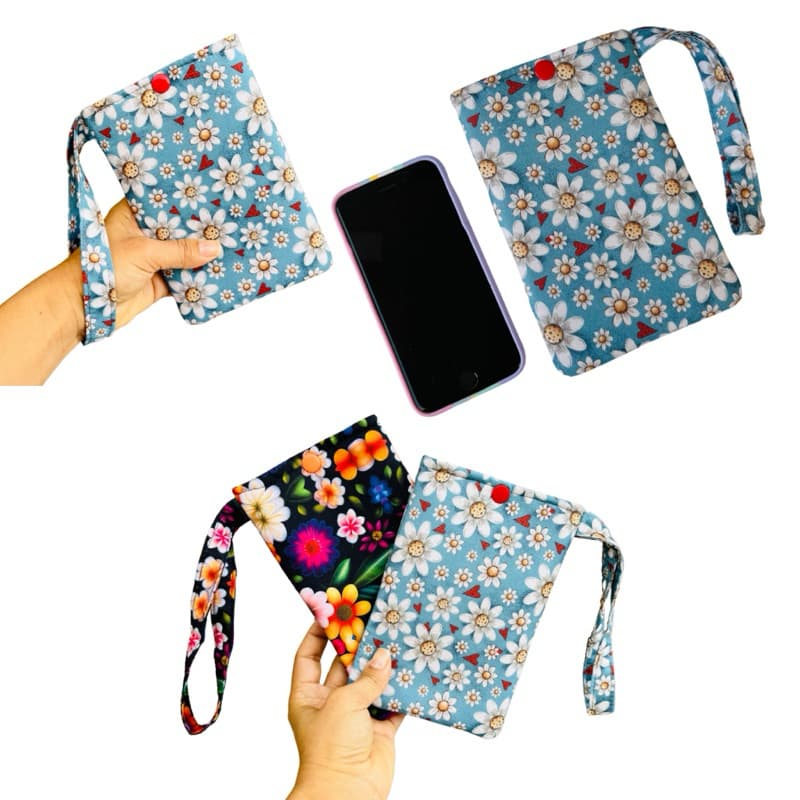 Bolsinha porta celular com alça de mão ,bolsa carteira para celular