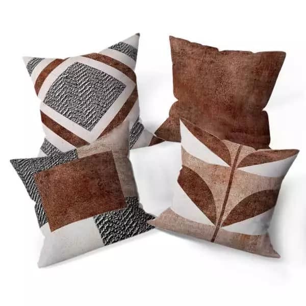 Kit Com 04 Capas De Almofadas Decorativas 45x45 Em Oxford