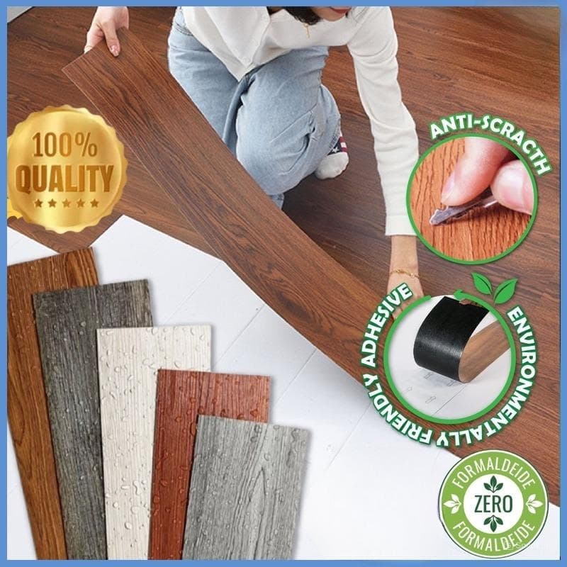 36 PCS Piso Vinilico Adesivo Madeira Antiderrapante Lavável Alta Viscosidade Não é Fácil Cair