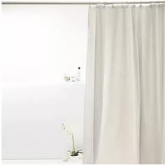 Cortina Box Grossa Antimofo Pvc 1,98 X 1,80 Mt Cor Branco Lisa