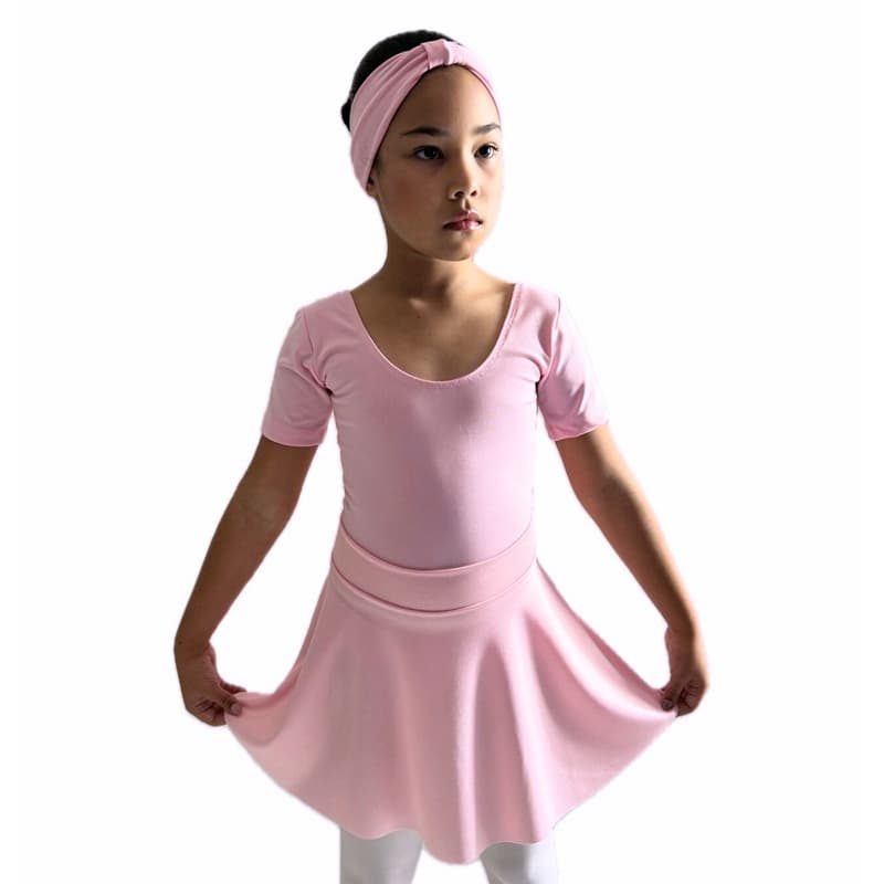 Kit ballet/ Collant + Saia de cós + Faixinha