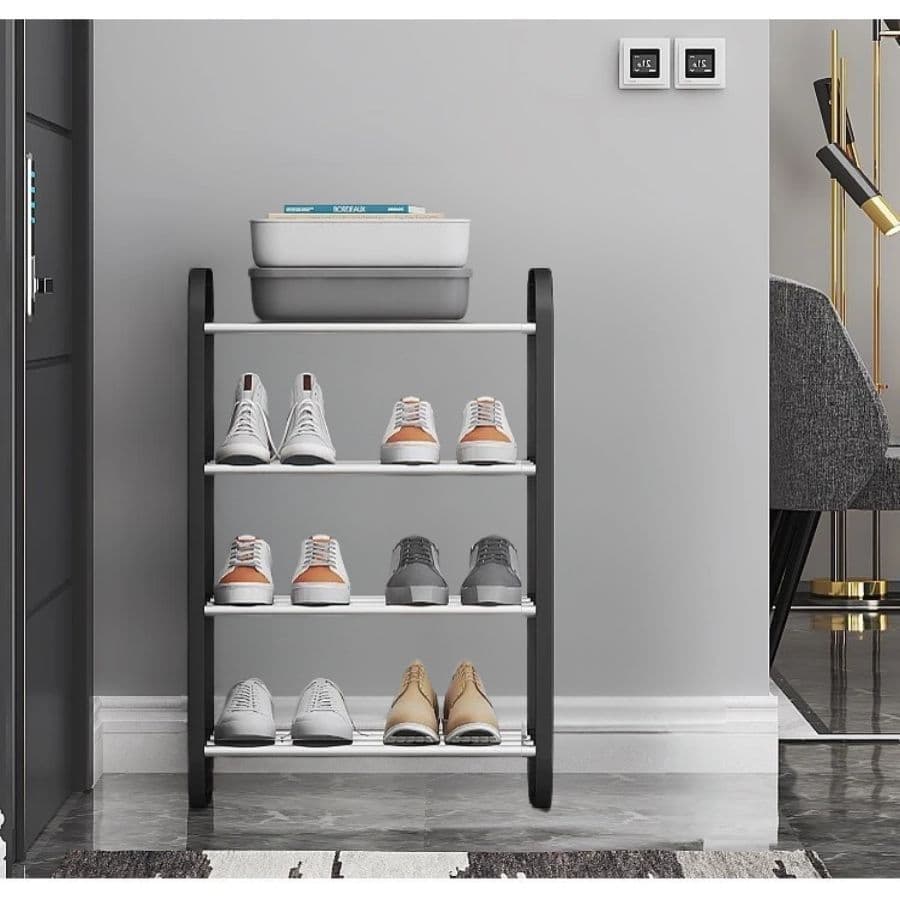 Sapateira 4 ou 5 Andares Organizadora de Sapatos 8 Pares Prateleira Plástica de Sapatos