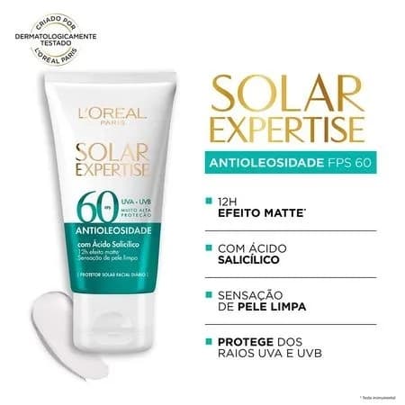 Protetor Solar Facial Expertise Antioleosidade Fps60 40G
