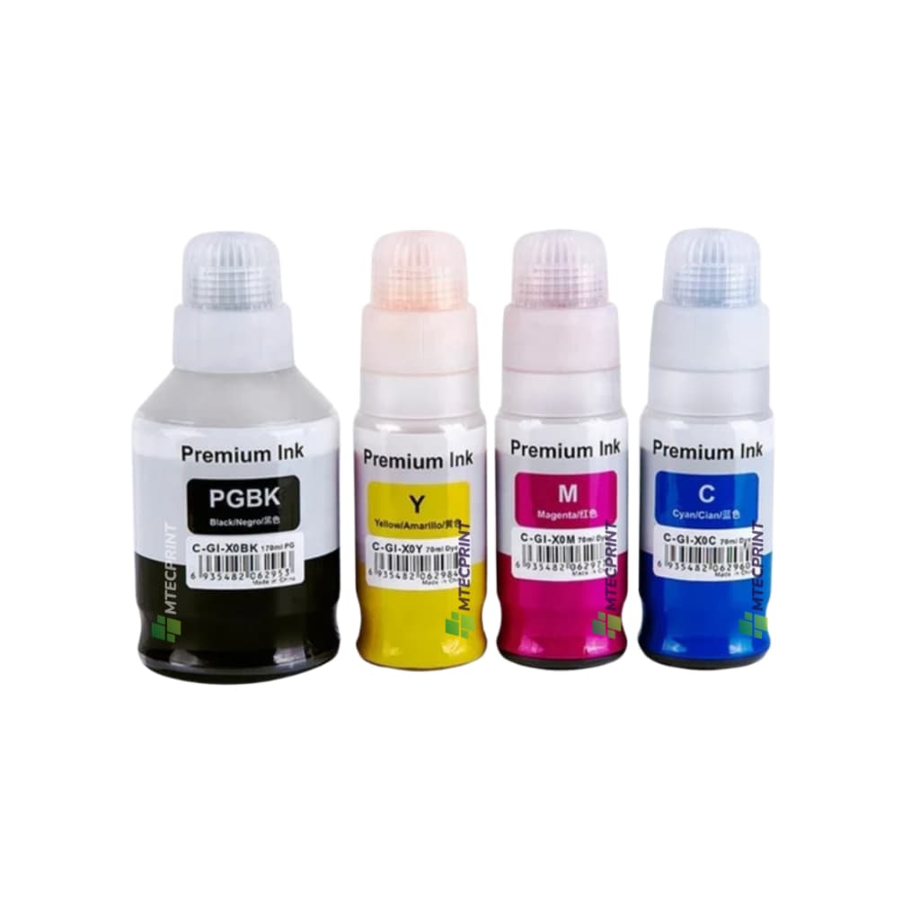 Kit 4 Tinta Para Canon G6010 G7010 G5010 Gm2010 Gm4010