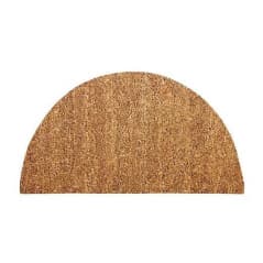 Tapete Capacho Emborrachado Divertido Sala Entrada 60x33cm Cor Meia-lua-natural-lisa