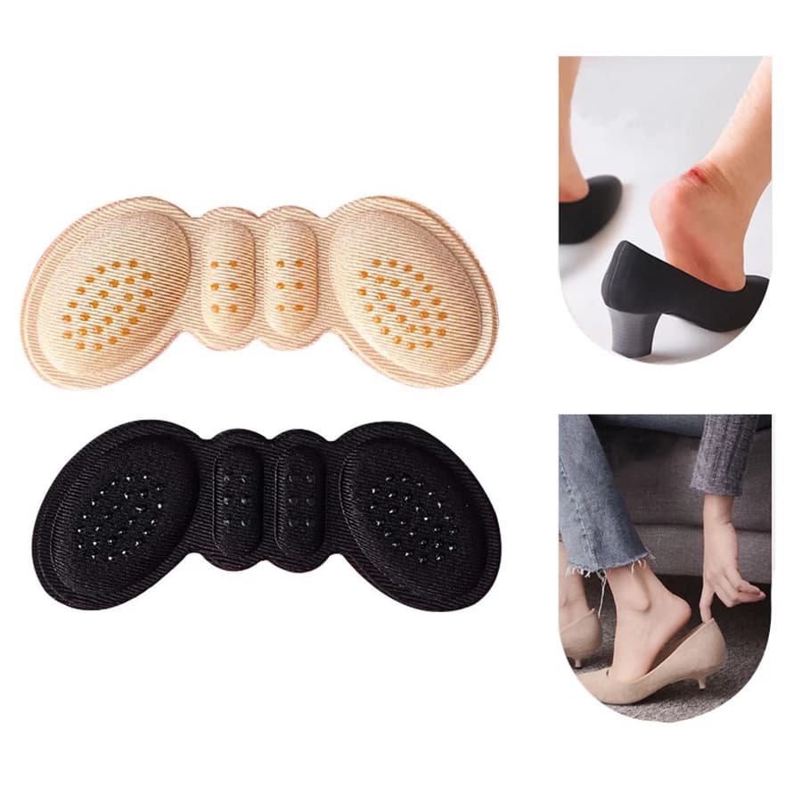 Par Palmilha Protetor Calo Calcanhar 3 Cores Tendão Aquiles Pés Sapato Adesivo