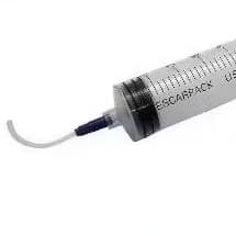 Seringa para limpeza de cera de ouvido