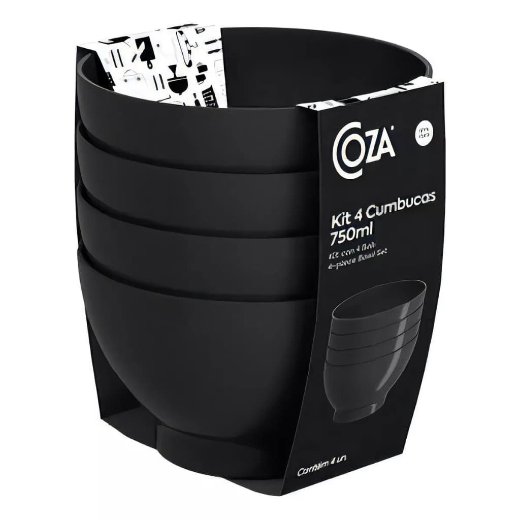 Kit 4 Potes Cumbucas Tigelas Coza 750 Ml Pague 3 Leve 4